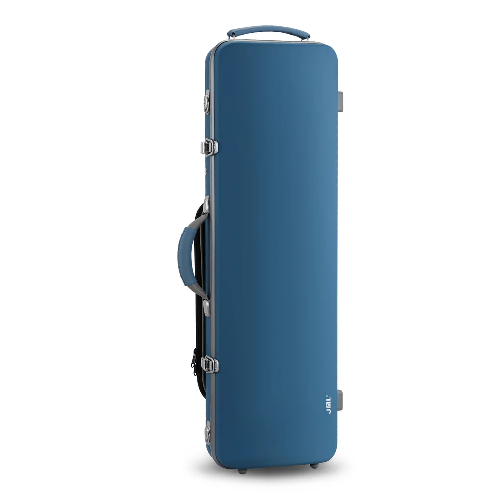 JML Luxury Square Violin Case Angled Profile