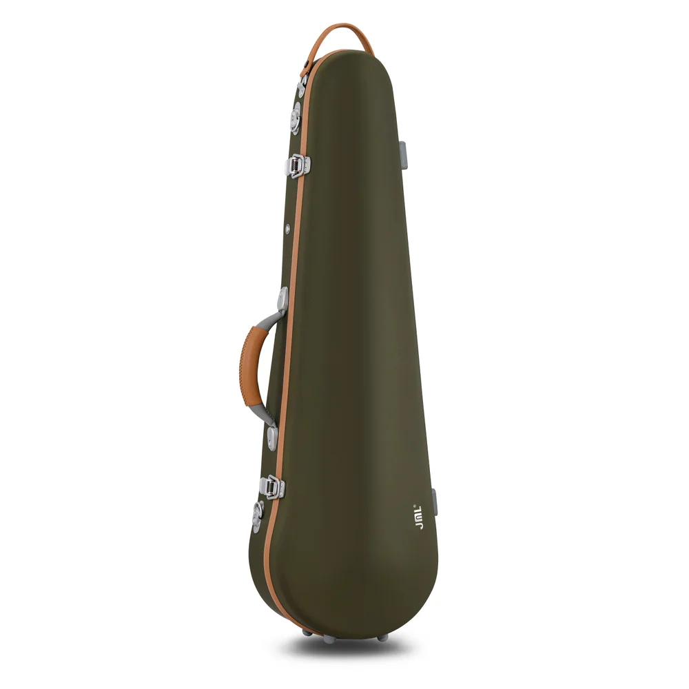 JML Luxury Triangle Violin Case Angled Profile